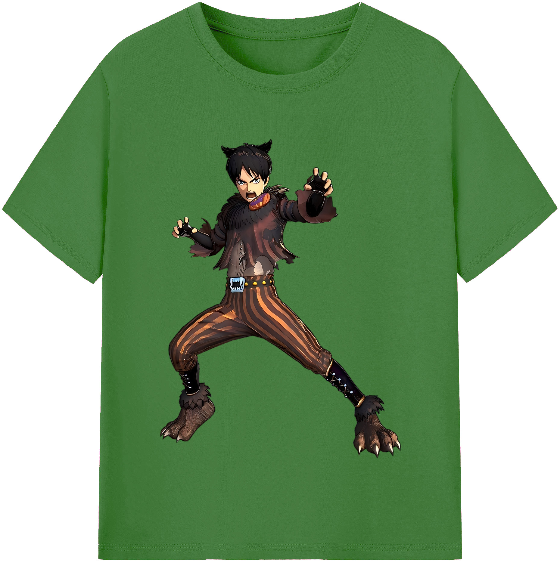 （画像用） 進撃の巨人 エレン･イェーガー Attack on Titan Eren Jäger レディースカジュアルプリントTシャツ（綿100％）